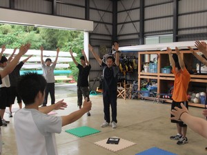 Jiss岡野トレーナーによるトレーニング指導 高森高校カヌー部 やまぐちスポーツ医 科学サポートセンタースタッフ日記 Jiss岡野トレーナーによるトレーニング指導 高森高校カヌー部 やまぐちスポーツ医 科学サポートセンタースタッフ日記