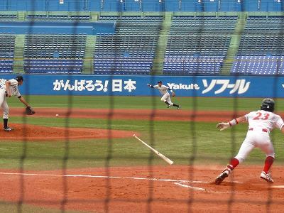 九州共立大対富士大　６月１０日　全日本大学野球選手権_b0166128_16193319.jpg