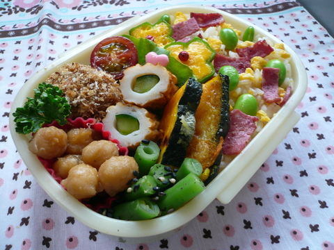 肉じゃがで揚げないコロッケ風弁当♪_a0162330_104263.jpg