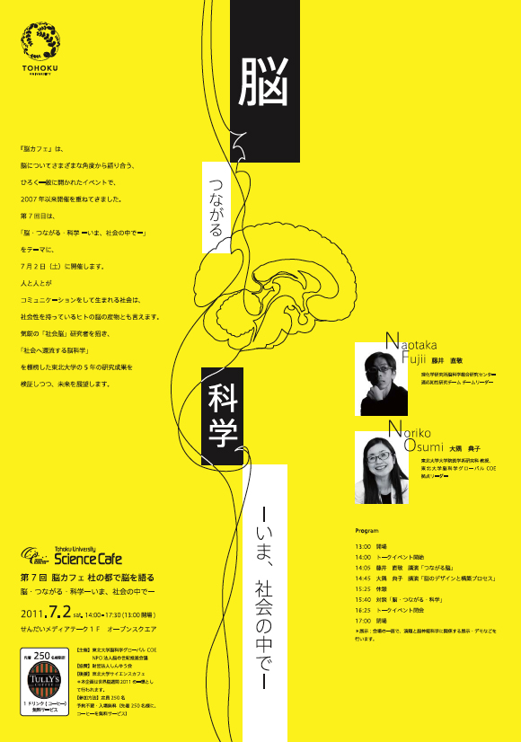 第7回脳カフェ 杜の都で脳を語る 「脳・つながる・科学 ―いま、社会の中で―」 (最終脳カフェ!)_d0028322_1265984.jpg