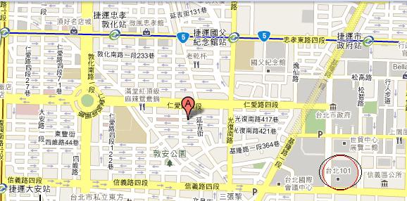 地図 印ａ 私の隠れやin台北東区