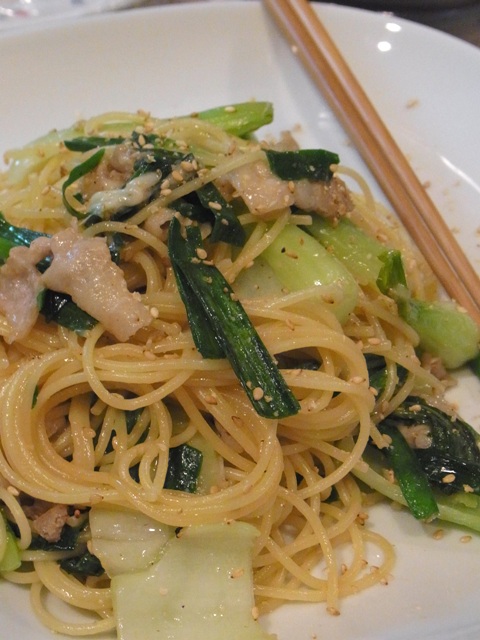 チンゲン菜の中華チーズパスタのレシピ 自転車部 お料理部 写真部 かけもち系 ブログ チンゲン菜の中華チーズパスタのレシピ 自転車部 お料理部 写真部 かけもち系 ブログ