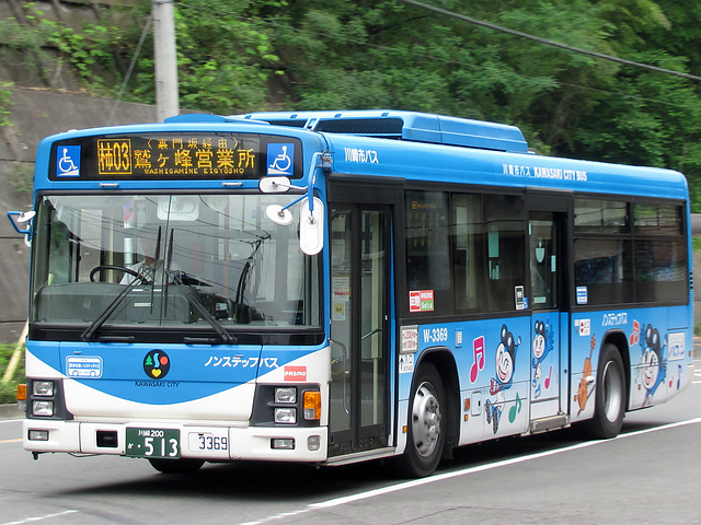川崎市バス W-3369 : 旧路線バス車両アルバム