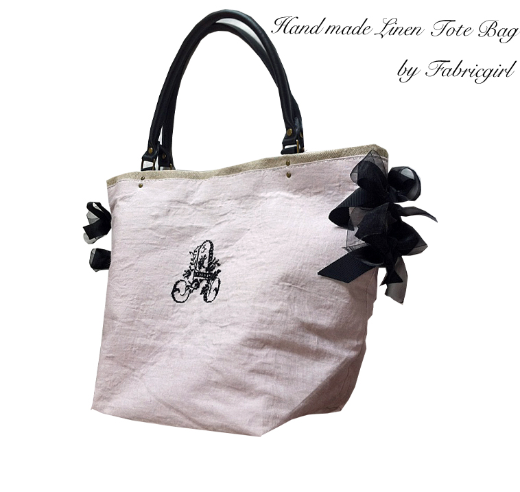 Linen Tote Bag × Cross Stitch_a0180906_916479.jpg