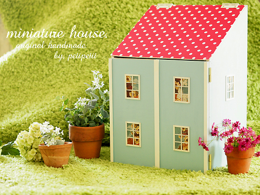 収納BOX風 miniature house* _e0172847_7254422.jpg