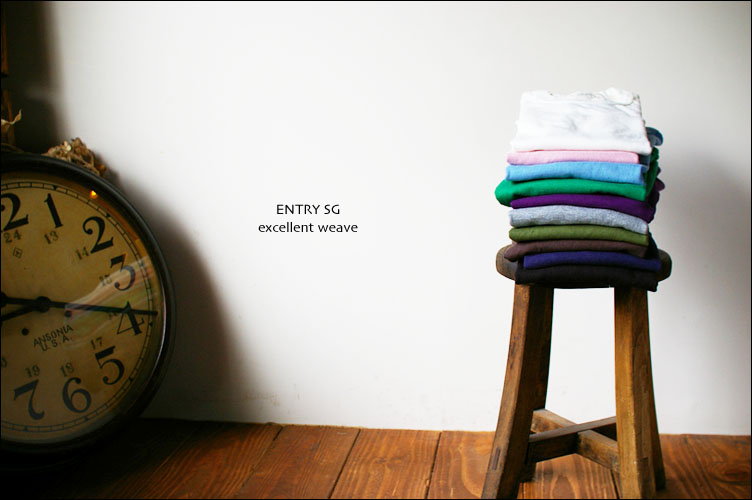 ENTRY SG[エントリーセスジー]　EXCELLENT WEAVE [エクセレントウィーブ]　吊り編み機Tシャツ [MEN\'S]_f0051306_17271679.jpg