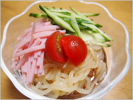 7月5日（火）晩御飯「冷やし中華こんにゃく」_c0221169_915050.jpg