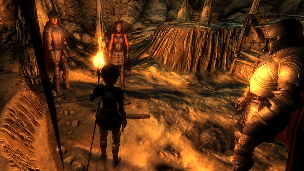Tes4 Oblivion 戦士ギルド 荒廃鉱山 未完の仕事 Monochrome 白と黒の世界