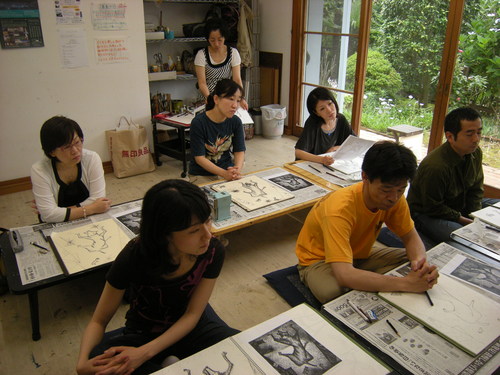 ペン画のワークショップの模様!_c0131063_11161999.jpg