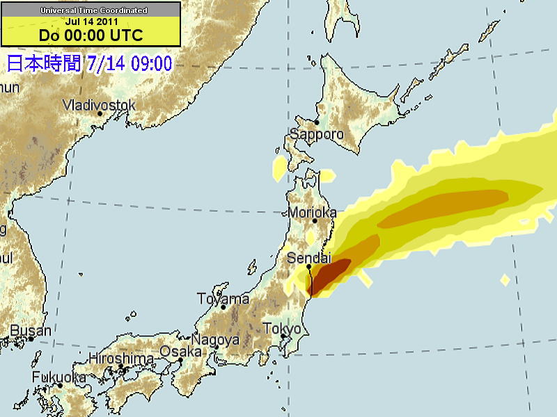 放射性物質拡散予想図と測定結果_e0171497_19144710.jpg