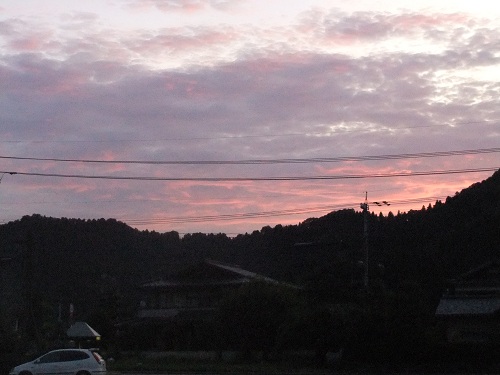 夕日がきれいでした☆_e0061225_17135939.jpg