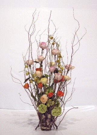 ヨーロピアンフラワーデザイン 第７回作品展 おやつのお花 きれい カワイイ いとおしいをデザインしましょう