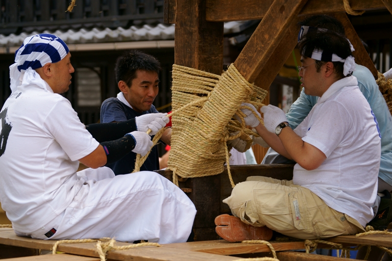 祇園祭１　山建て_e0177413_0174192.jpg