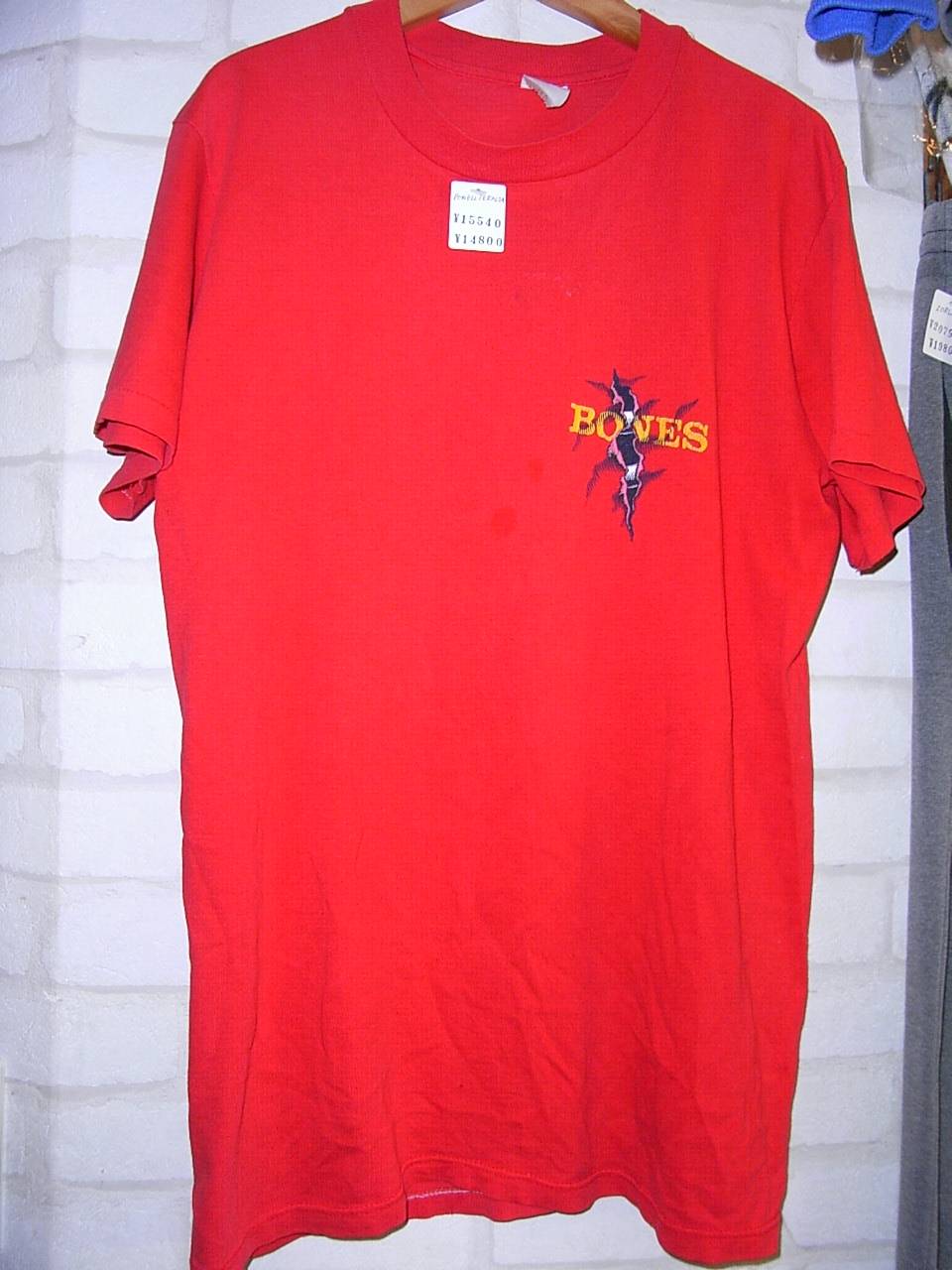 パウエル・ペラルタスケートボードスケルトン赤TシャツXX-L 当時物