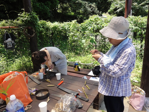 定例活動日:草刈り&竹笛作り体験_c0108460_16361645.jpg
