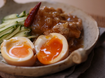 コラーゲンたっぷり！鶏の甘酢煮そうめん_f0235919_1143308.jpg