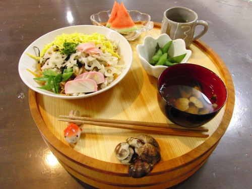 お食事 ~ 海の日 夏色ちらし ~_e0222340_2034695.jpg