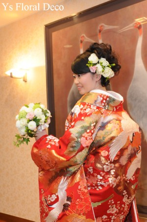 和装と洋装の２wayブーケ　東京大神宮さんへ　_b0113510_1811196.jpg