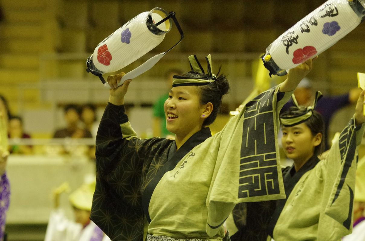 岡山武道館うらじゃその１１（備中岡山・伊呂波踊り子隊その１）_a0009554_239174.jpg