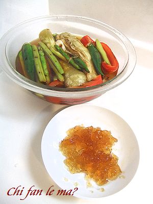 じっくり焼いた野菜は甘い！　“野菜とささみの焼き浸し”_e0197296_14514678.jpg