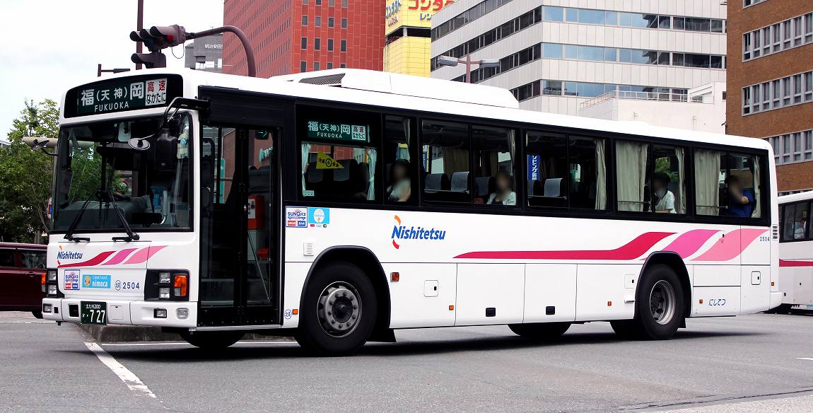 西鉄バス エルガ2504＆ブルーリボンⅡ8509 : バス三昧