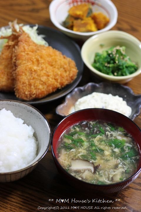 アジフライと献立 輝く日本女性たち Mana S Kitchen