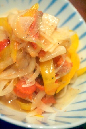 【1番レシピ】スモークサーモンのマリネ ごま油風味_f0141419_5342383.jpg