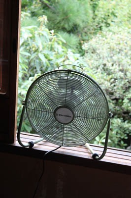 窓に扇風機_b0199526_7555990.jpg
