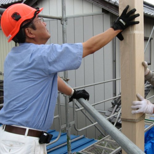 建前も順調に進み、「棟上げ」です！_f0141768_155587.jpg