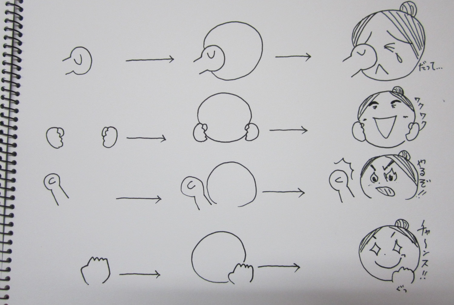 イラスト カットは実は単純 その２ 潮風の香る教室