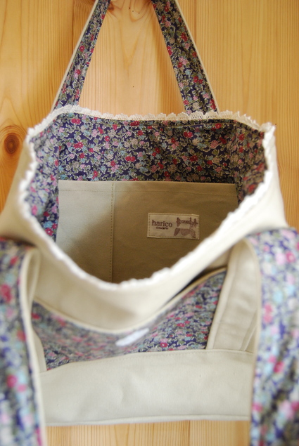 帆布&リバティでbag & mini bag_d0127925_10521360.jpg