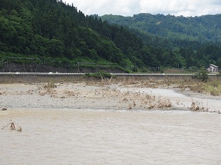 大雨が上がり魚野川の水もひけました_a0084753_1428468.jpg