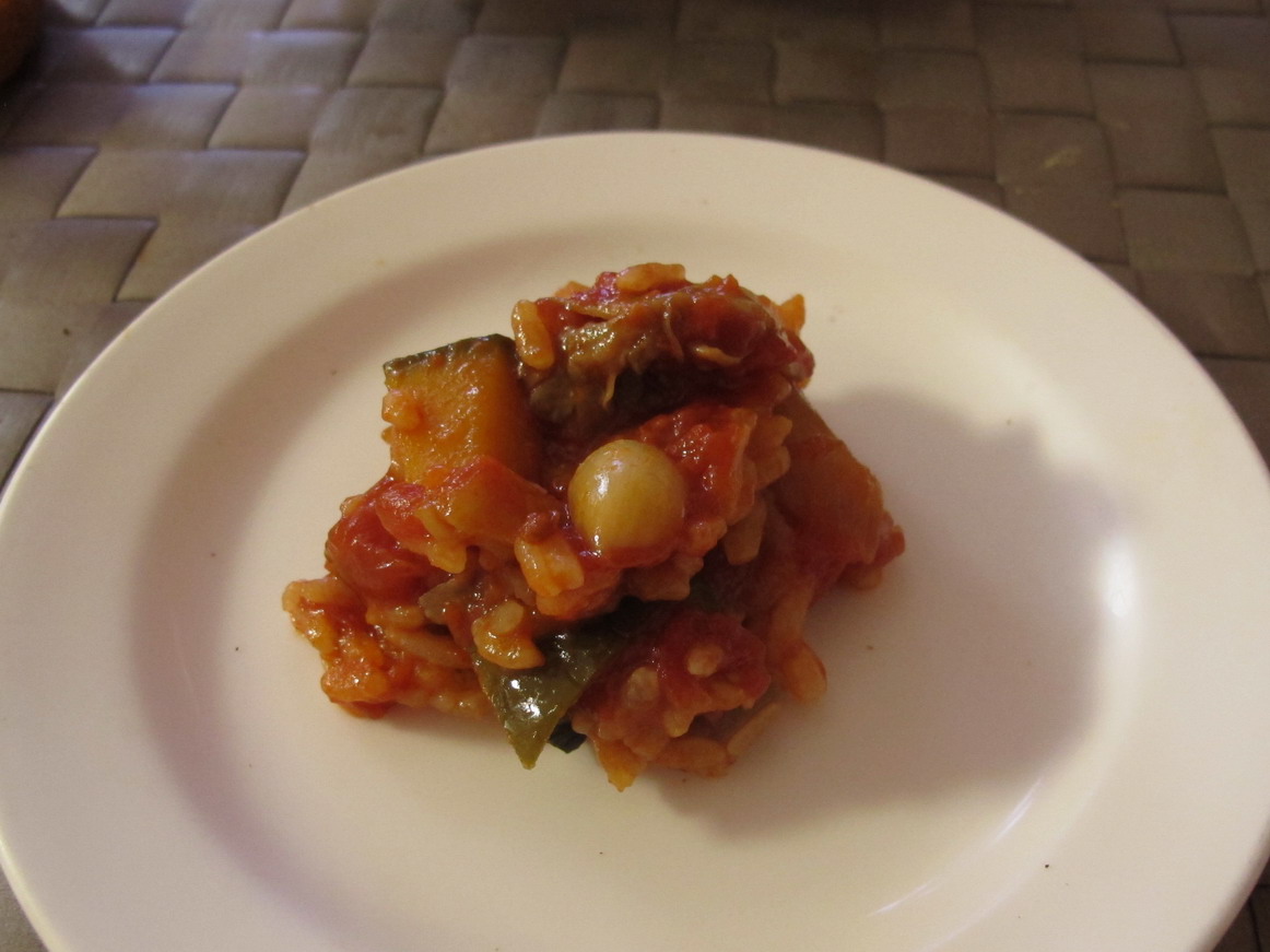豚の白ワイン煮、野菜たっぷりリゾット_e0222120_10462248.jpg