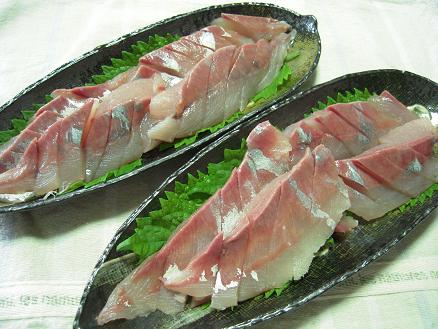 フクラギのお刺身 晩ごはん 日だまりカフェ