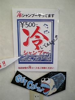 今年の冷やしシャンプー_e0145332_22103925.jpg