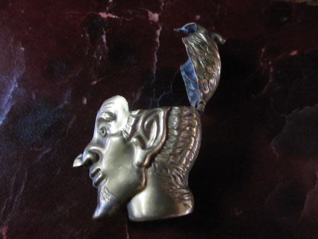 ナンバーボルト☆デビルスワロー左右2個セット☆悪魔の燕 真鍮 デビル 真鍮