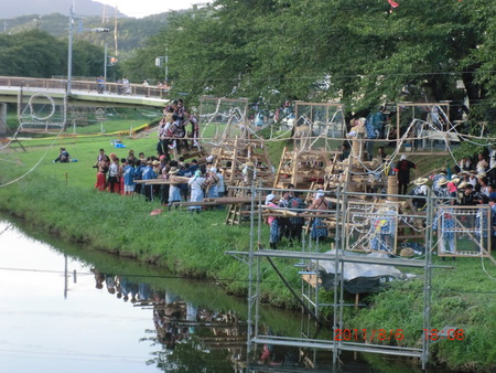 元気に祭り櫓練り込み　広島被爆から66年　甲子園始まる_d0007071_20252384.jpg