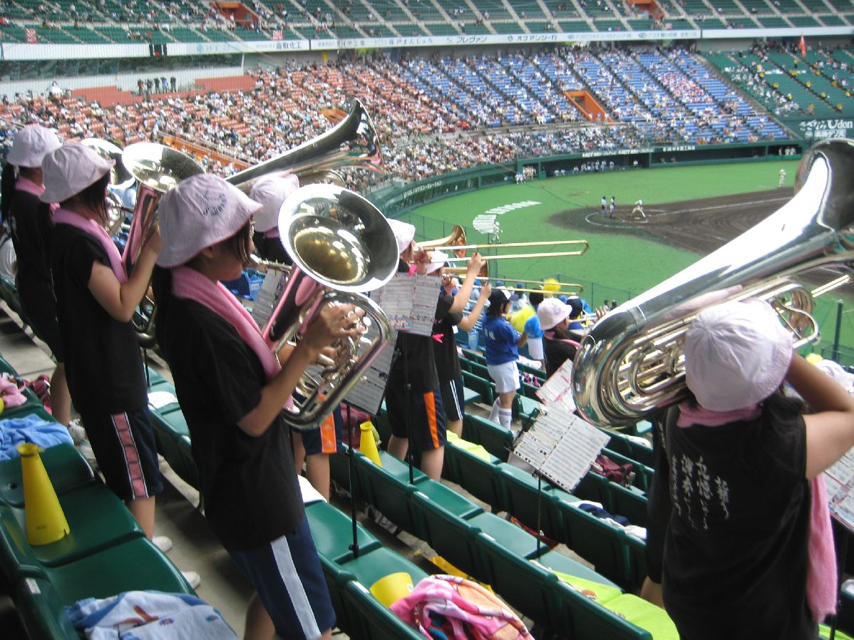 全国高校野球選手権岡山大会 応援演奏_e0234886_16161617.jpg