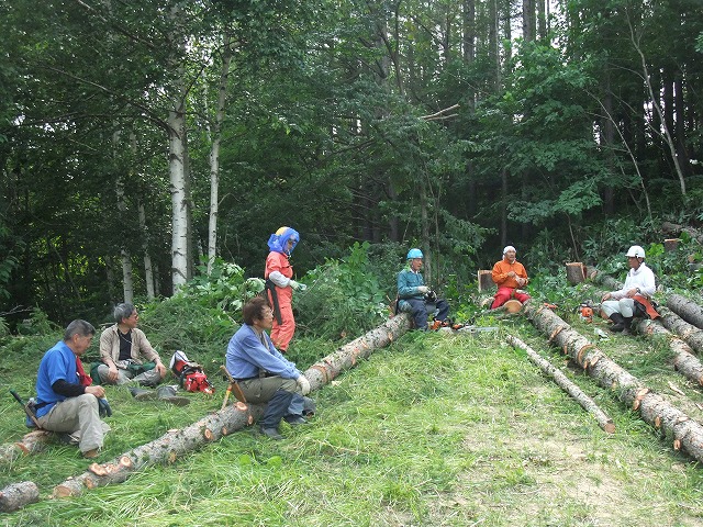 ８月６日（土）　田嶋山林　天候：晴れ　参加：１２名_c0173813_1736985.jpg