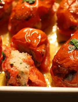 サンマルツァーノでトマトの肉詰め　和風味_b0107003_22405061.jpg