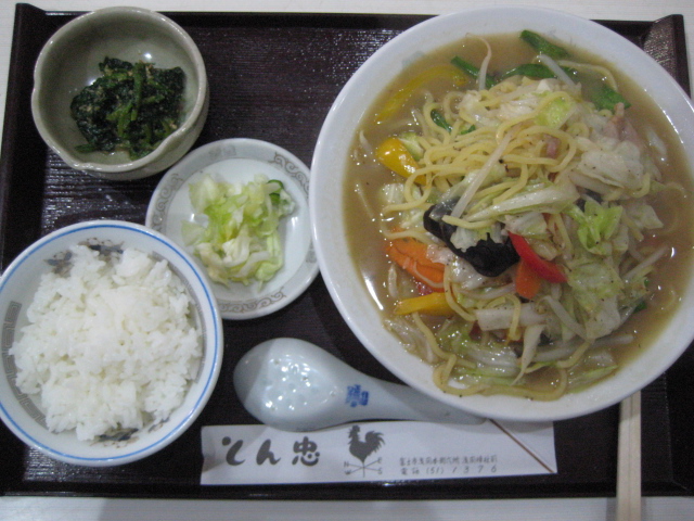 あーとふれんど とん忠さんの 白いスープ焼きそば_b0093221_83184.jpg