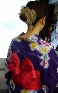 浴衣のアレンジ帯_a0123703_1141585.jpg