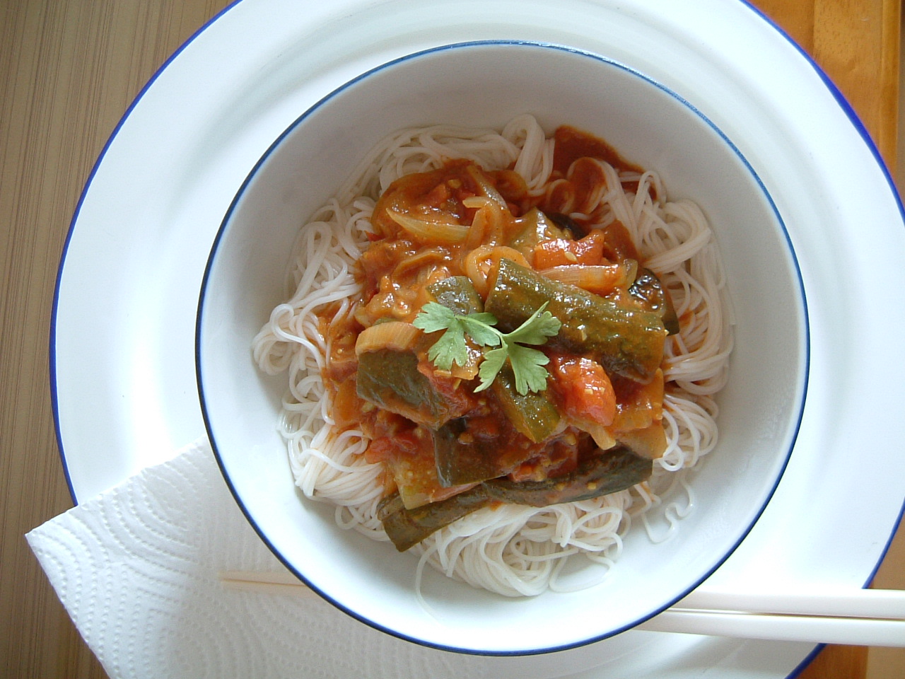 冷たいカレーそうめん 静かな日々 冷たいカレーそうめん 静かな日々