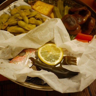 連子鯛の酒蒸し ごはんにっき