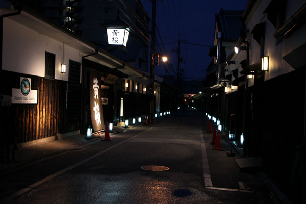 夏景色3 伏見酒蔵の町 ライトアップ_e0048413_19482493.jpg