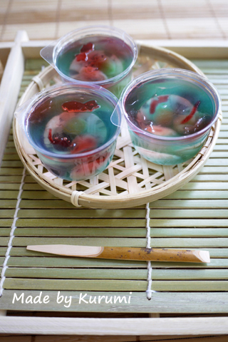 盆菓子きんぎょ アガーにやられた 泣 レシピ くるみん家のおいしい時間