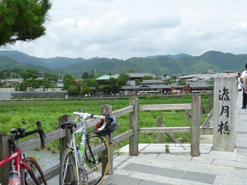 嵐山を走行した自転車