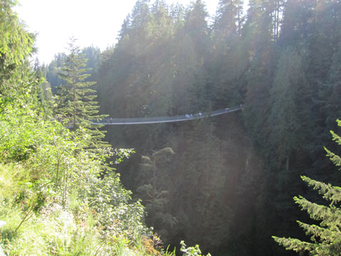 カピラノ吊り橋を楽しむ Capilano Suspension Bridge お得なバンクーバー留学日記 留学から現地生活さらにビザ情報も