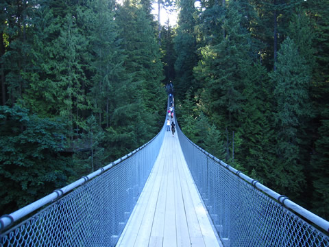 カピラノ吊り橋を楽しむ Capilano Suspension Bridge お得なバンクーバー留学日記 留学から現地生活さらにビザ情報も