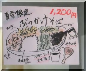 蕎麦きり吟　夏季限定　ぶっかけそば_e0177509_22412698.jpg